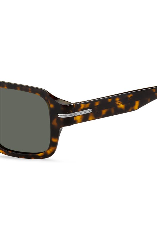 Shop Hugo Boss Boss 53mm Flat Top Sunglasses In Havana