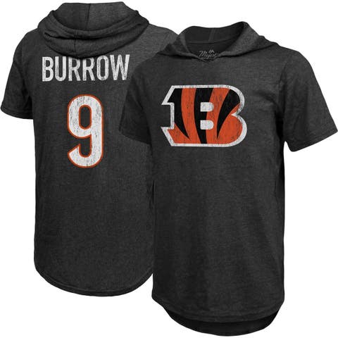 Joe Burrow Cincinnati Bengals Majestic Threads Women's Player Name & Number  Tri-Blend 3/4-Sleeve Fitted T-Shirt - Black