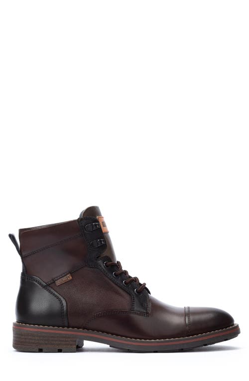 Shop Pikolinos York M2m Lace-up Cap Toe Boot In Olmo