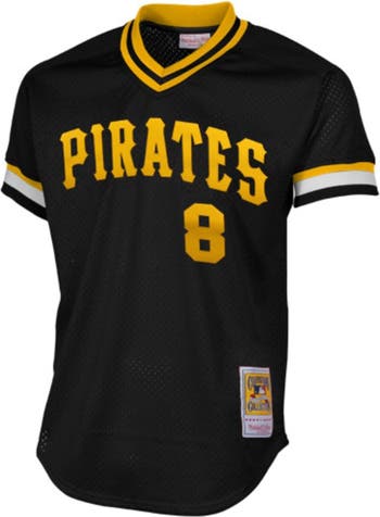 Pittsburgh Pirates Mitchell & Ness Mesh V-Neck Jersey - Gold