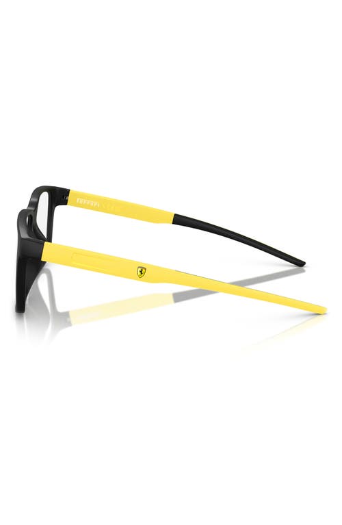 Scuderia Ferrari 56mm Square Optical Glasses In Black Grey