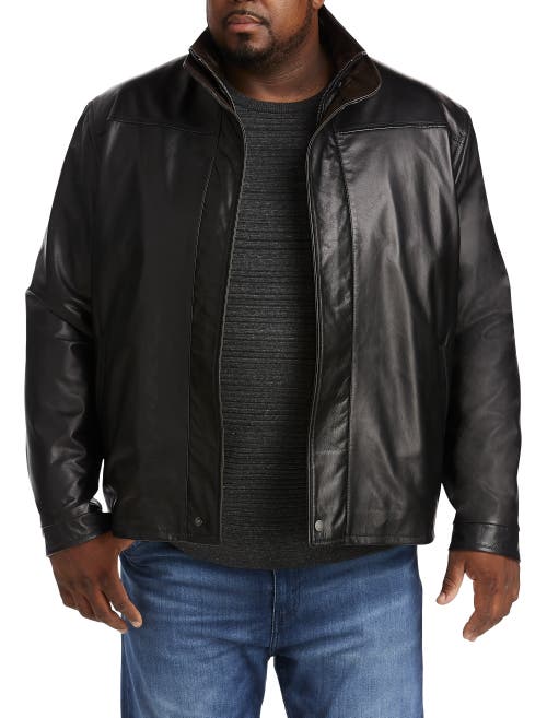 Remy Double-collar Butterskin Leather Jacket In Noir/rustic