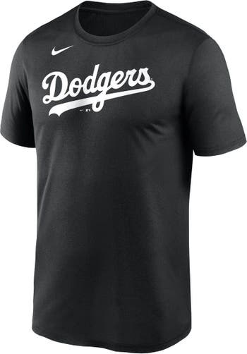 Men's Nike Black Los Angeles Dodgers Wordmark Legend T-Shirt