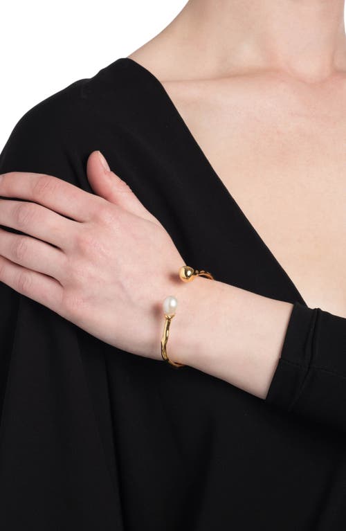 Shop Alexis Bittar Perla Cuff Bracelet In Stones