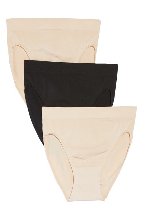Wacoal B Smooth Assorted 3-Pack High Cut Briefs Basic at Nordstrom,