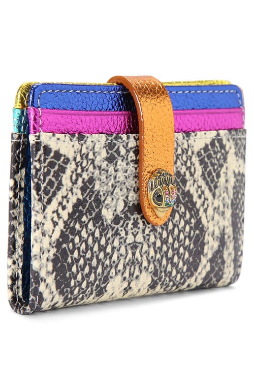 Kurt Geiger London Multi Leather Card Holder In Open White