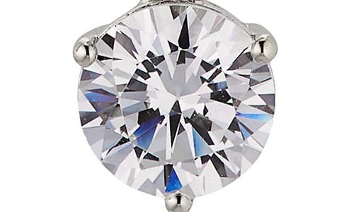 Nadri Graduated Cubic Zirconia Linear Drop Earrings In Rhodium