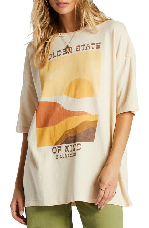 Vast Horizons Oversize Cotton Graphic T-Shirt