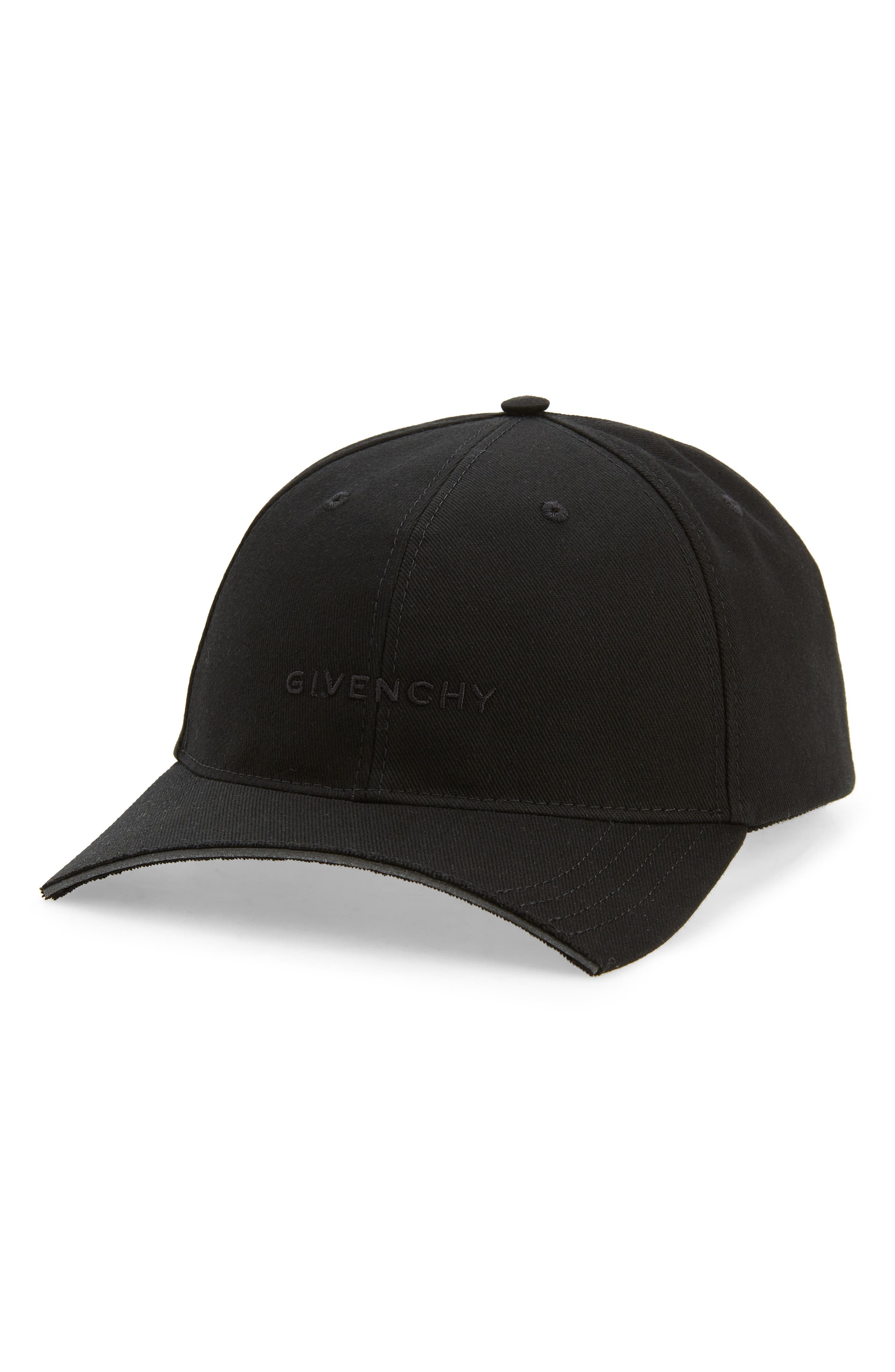 for Men Givenchy Cotton Twill Baseball Hat in White Black Mens Hats Givenchy Hats 