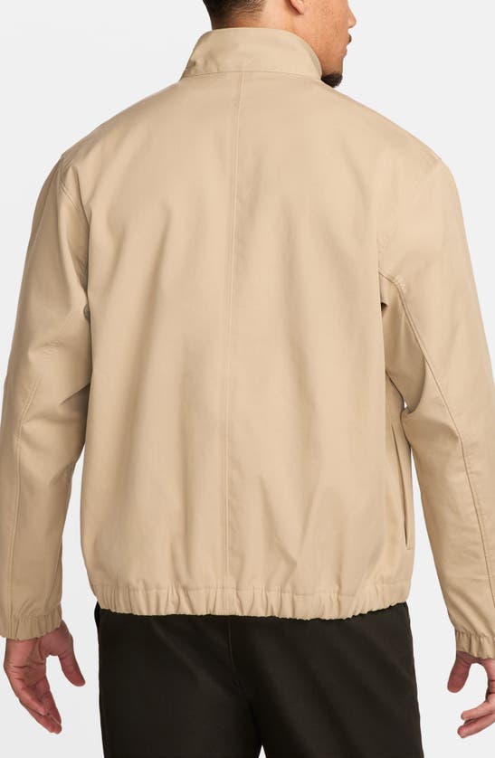 Shop Nike Sportswear Tech Pack Storm-fit Water & Wind Resistant Jacket In Khaki/ Star Blue/ Smoke Grey