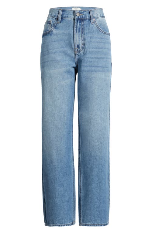 Hidden Jeans Relaxed Straight Leg Boyfriend Jeans In Medium Wash
