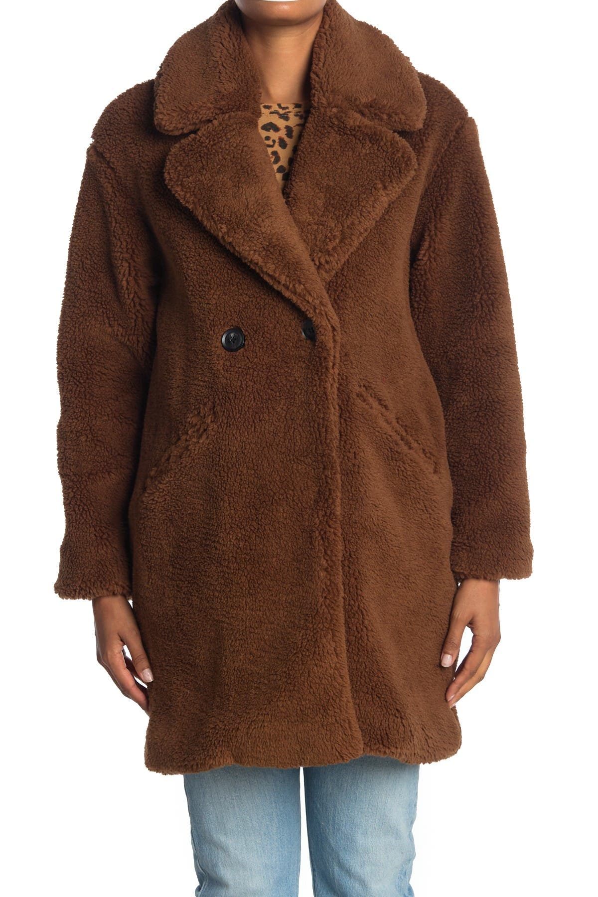 lucky brand faux fur coat