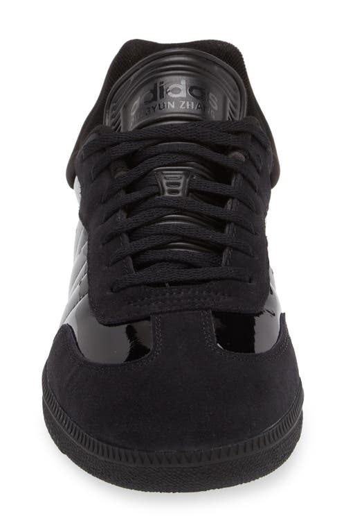 Adidas Statement Gender Inclusive Samba Sneaker In Core Black/core Black/gum5