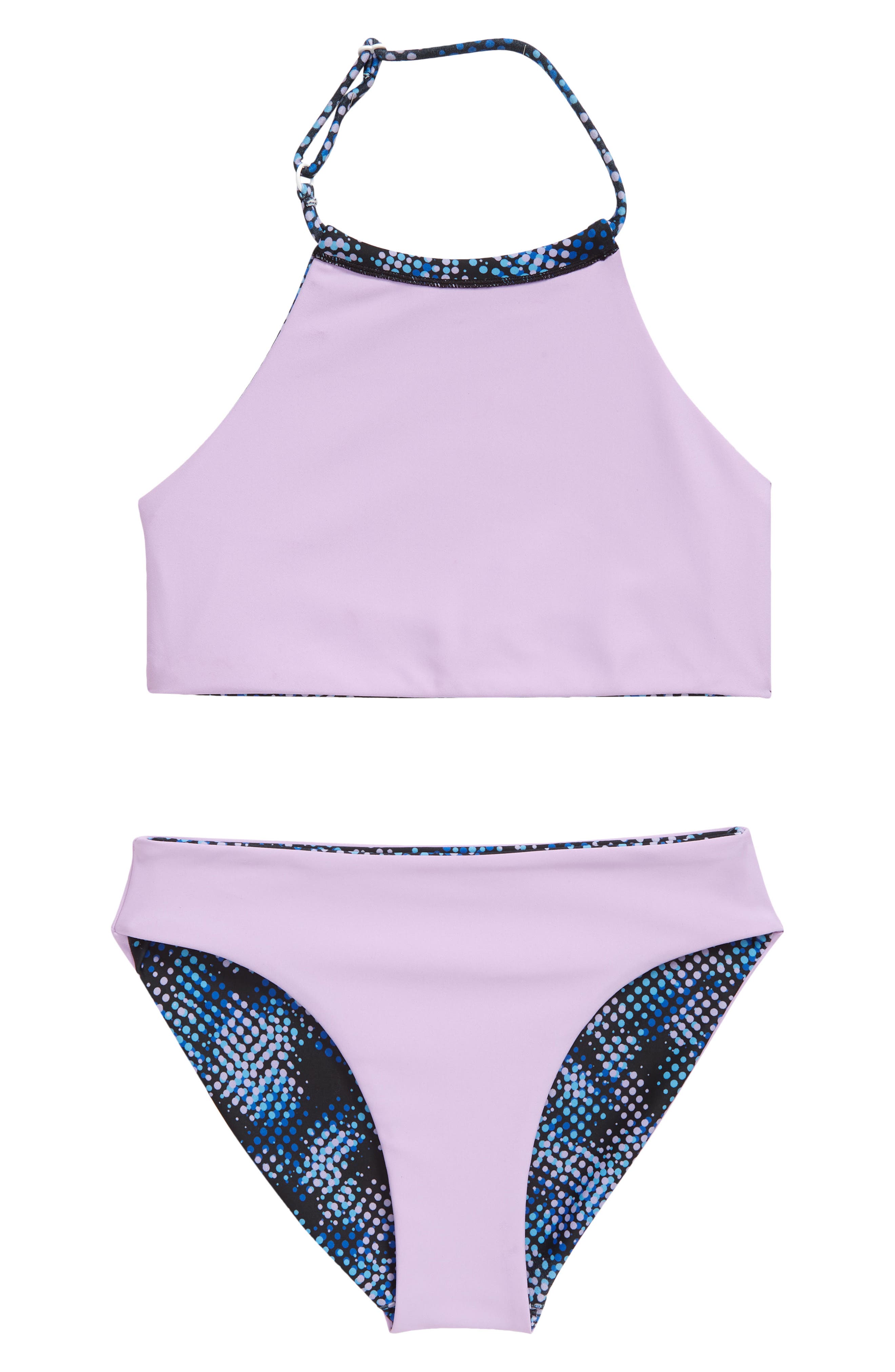 Zella Girl Just Breathe Reversible TwoPiece Swimsuit Nordstromrack