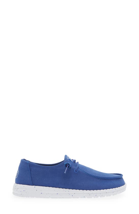 Hey Dude Wendy Canvas Boat Shoe In Blue ModeSens
