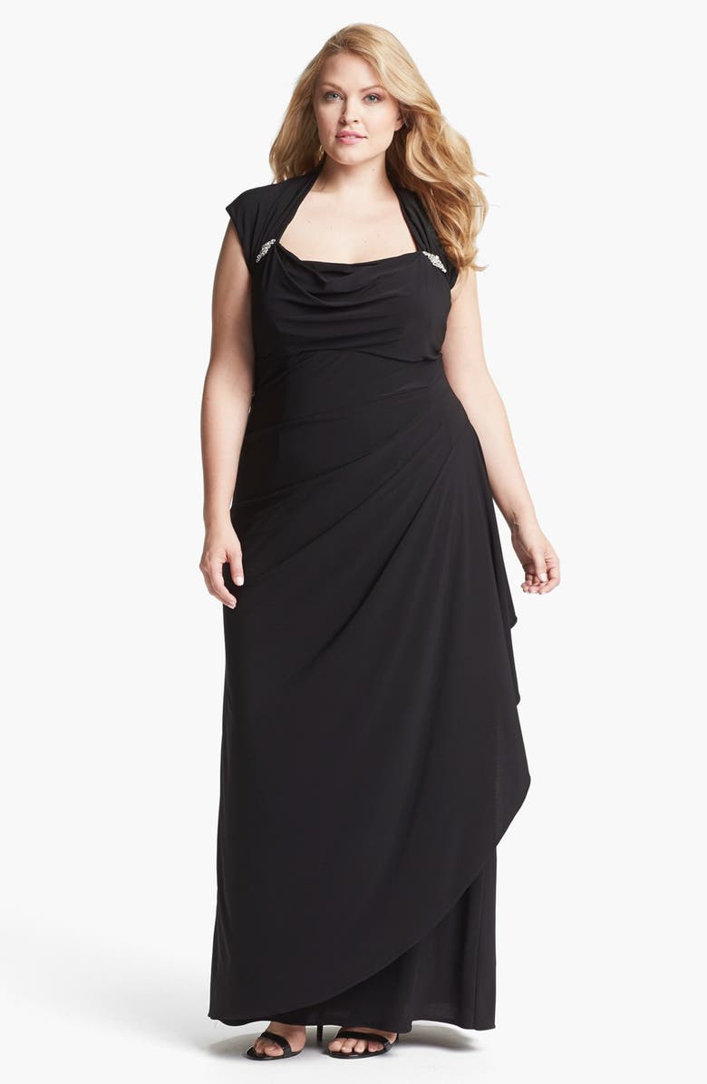 Xscape Ruched Gown (Plus Size) | Nordstrom