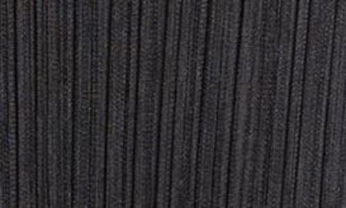 Issey Miyake Basic Mini Pleats Black Dress In Black