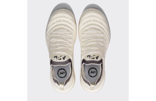 Shop Apl Athletic Propulsion Labs Techloom Wave Sneakers In Ivory/iron/ribbed