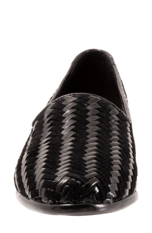 Trotters Liz Iii Flat In Black/black Patent
