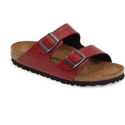 Birkenstock Arizona Soft Footbed Sandal,8.5 B - Red