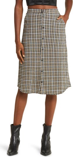 Nordstrom Luxe Drape A-Line Skirt