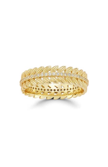 Chloe & Madison Chloe And Madison Cz Wreath Ring In Gold