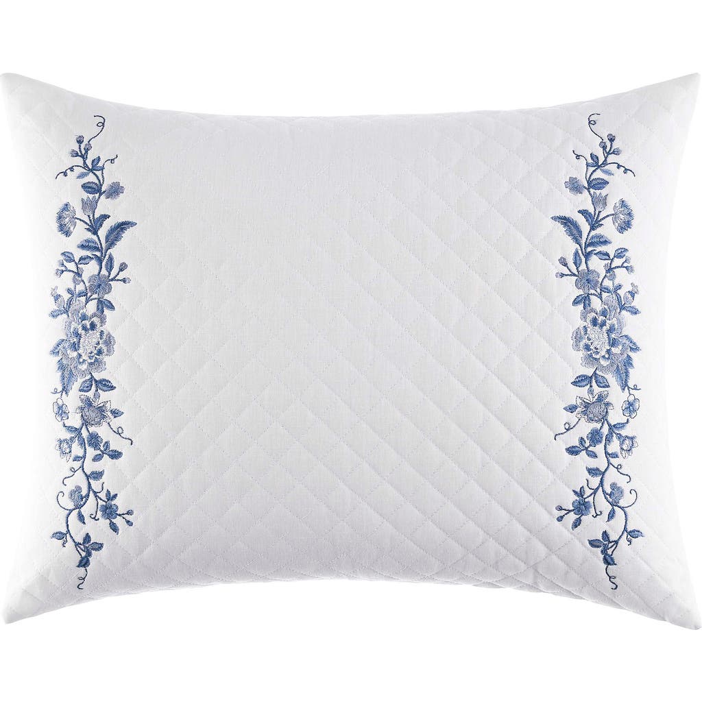 Laura Ashley Charlotte Accent Pillow In China Blue