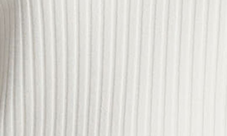 Vince Rib Crewneck T-shirt In Off White