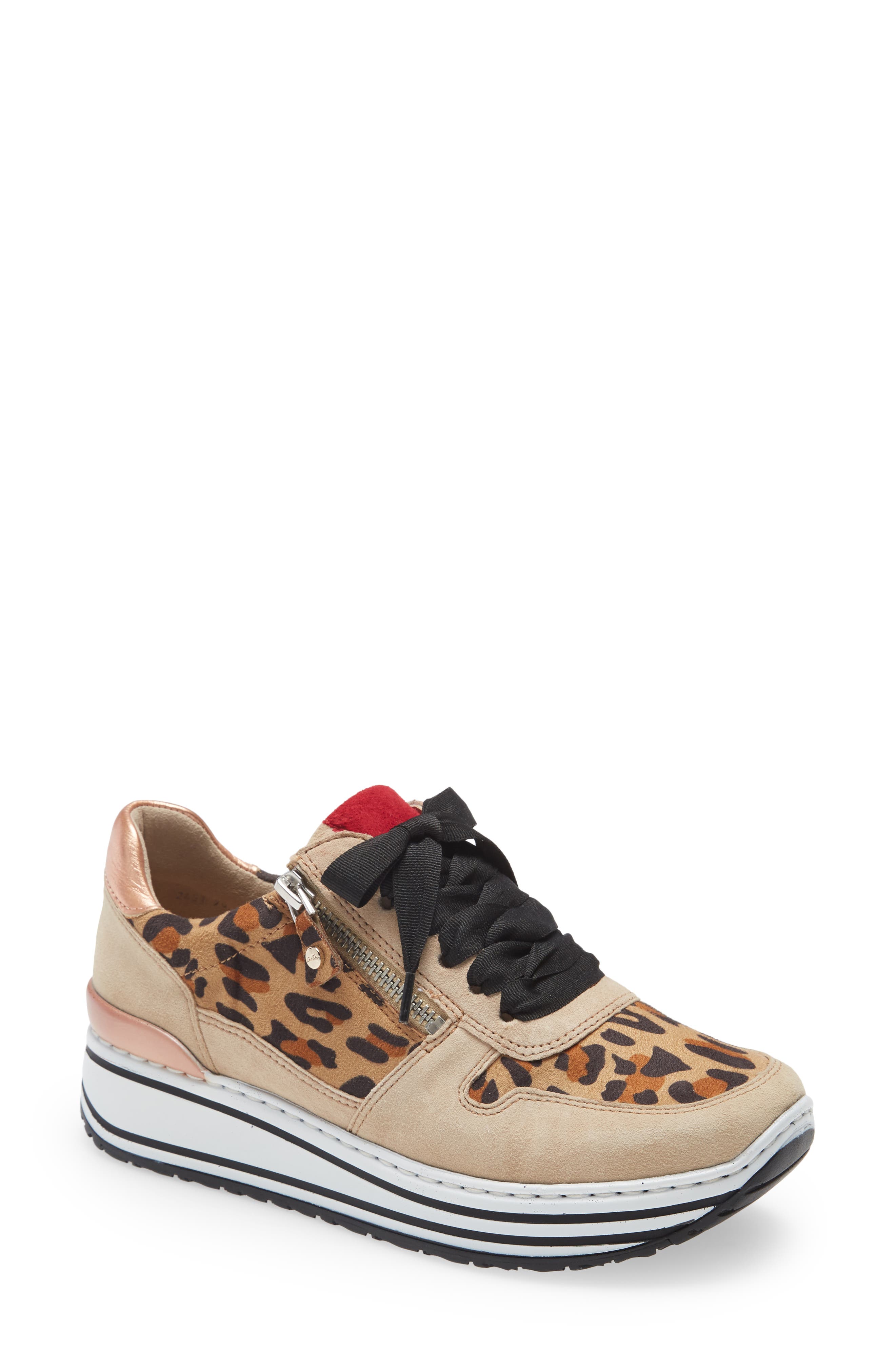 camel platform sneakers