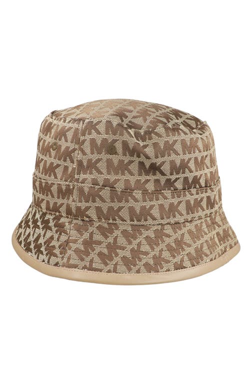 Jacquard Bucket Hat in Light Cream