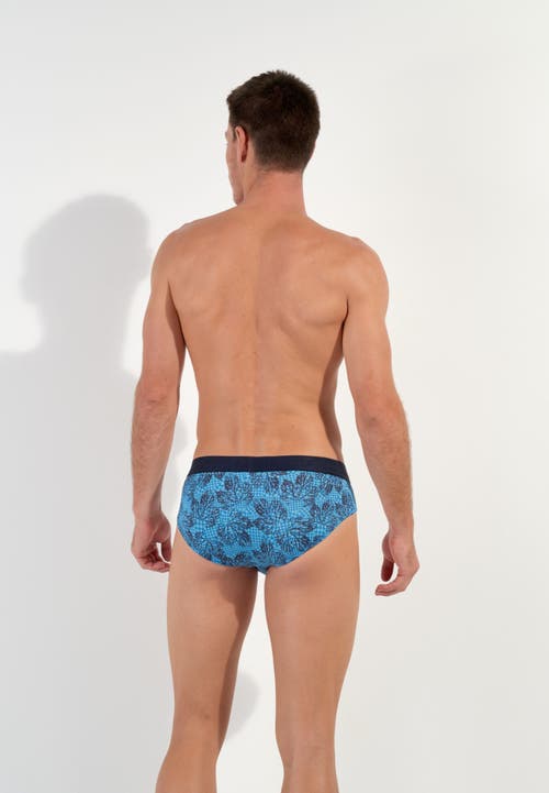 Hom Douro Mini Brief In Blue Print