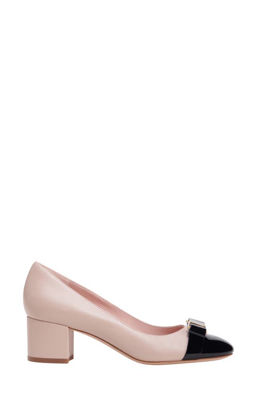 Shop Kate Spade New York Bowdie Cap Toe Pump In Black/pale Vellum