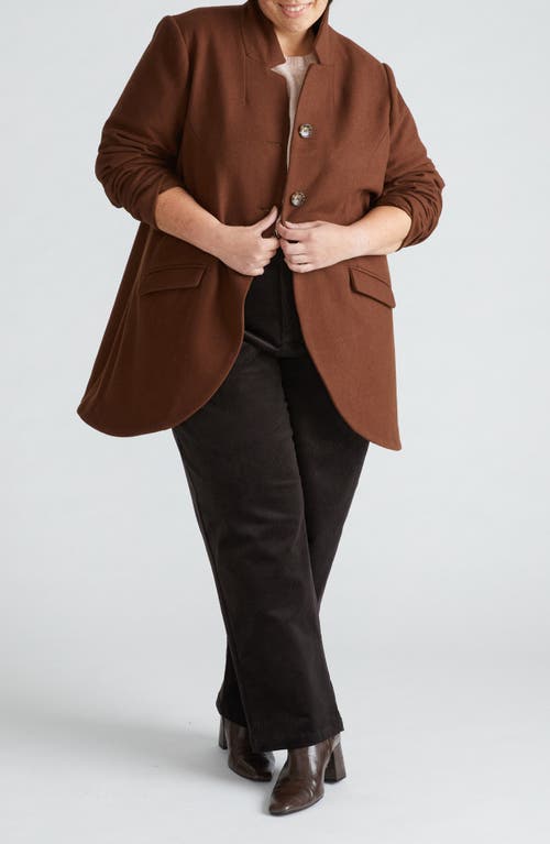 Universal Standard Beas Jacket In Custom Brown