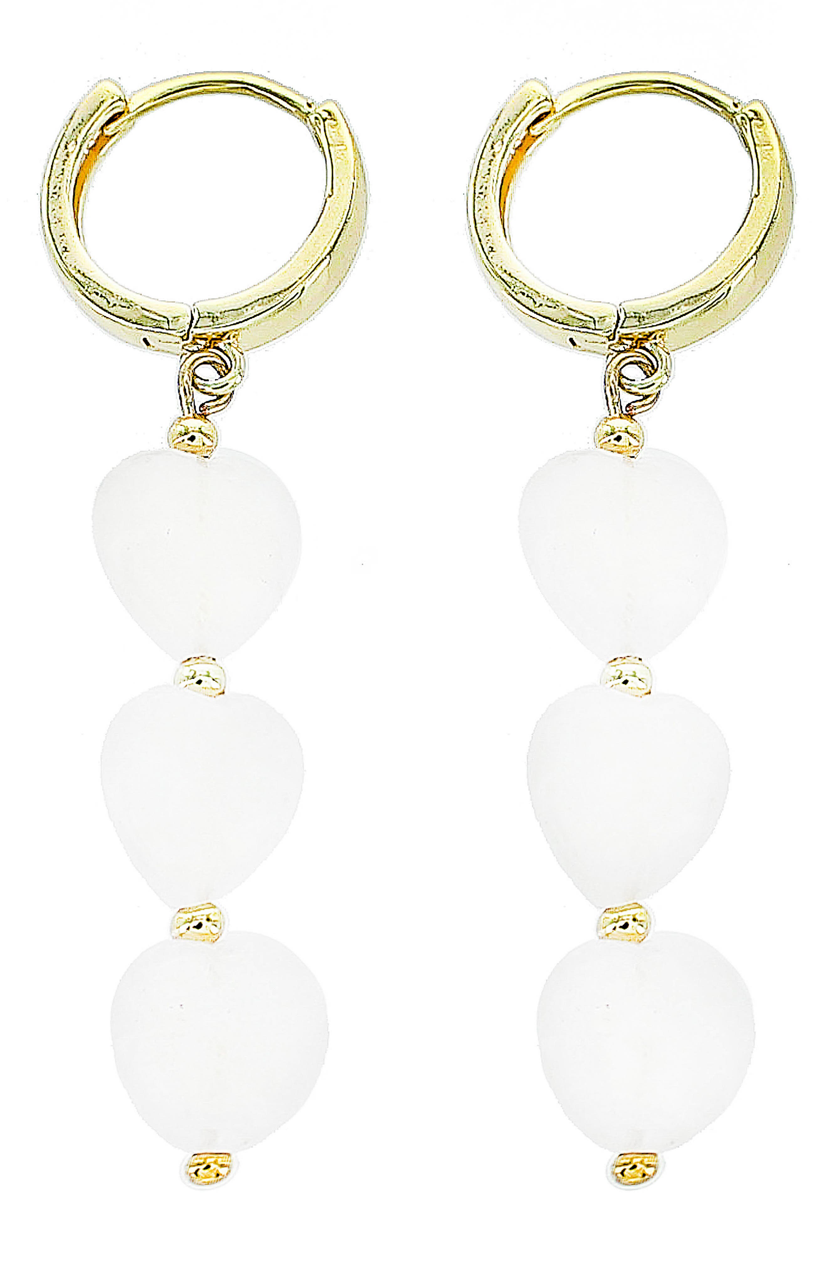 Bishilin Gold Plated Earrings for Women Pearl Anniversary Party Earrings Gold