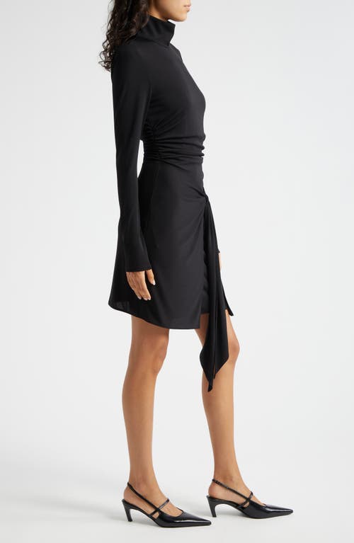 Shop Cinq À Sept Mini Long Sleeve Johnson Dress In Black