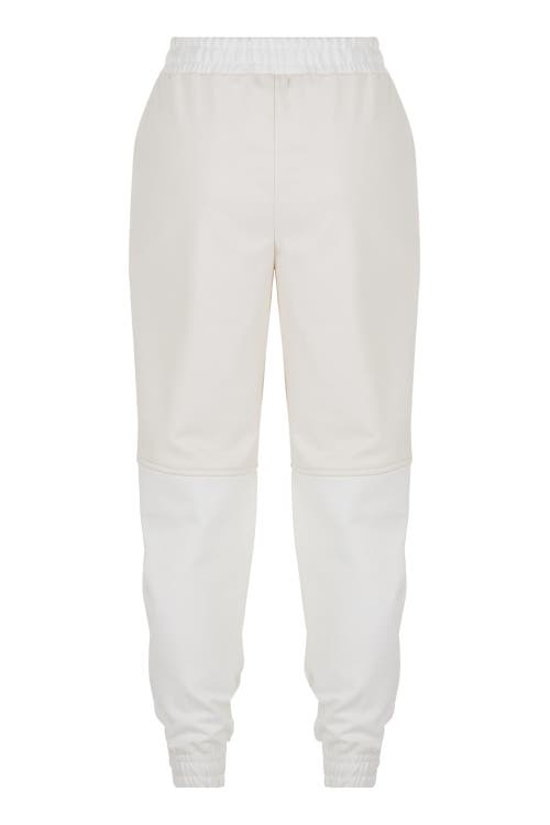 Nocturne High-waisted Jogging Pants In Ivory
