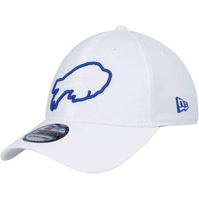 New Era White Buffalo Bills Team White Out 39thirty Flex Hat