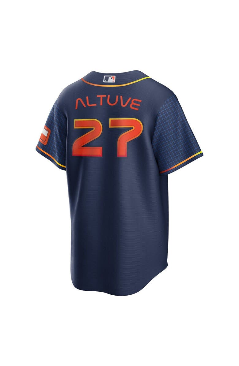 Nike Men's Nike Jose Altuve Navy Houston Astros City Connect Replica ...