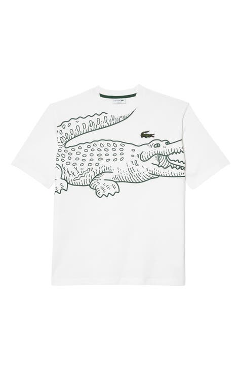  Lacoste Boy's Short Sleeve Relaxed-fit Graphic Polo Shirt:  Clothing, Shoes & Jewelry
