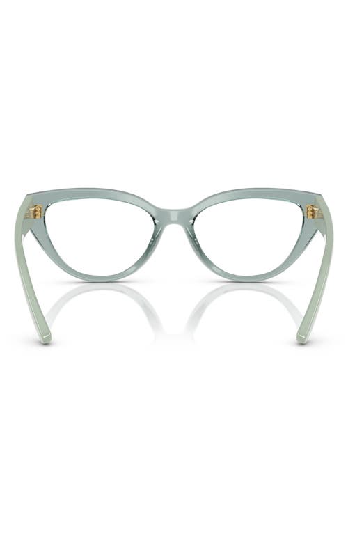 Vogue 50mm Cat Eye Optical Glasses In Transparent Green