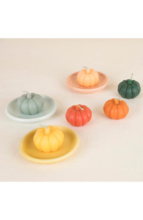 Shop Meri Meri 6-pack Pumpkin Candles In Orange Multi