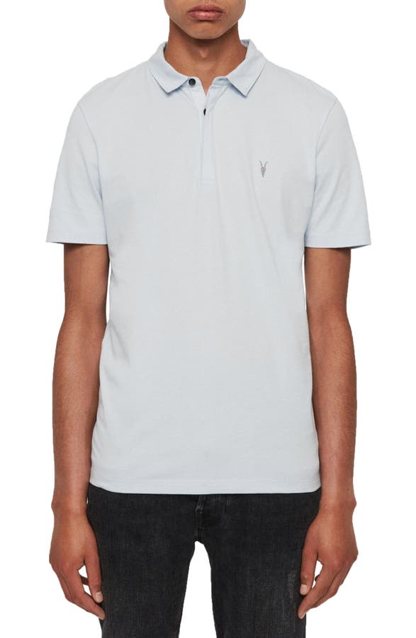 Click to view more detailed imagery on our partner's website Allsaints Brace Slim Fit Solid Polo In Optic White