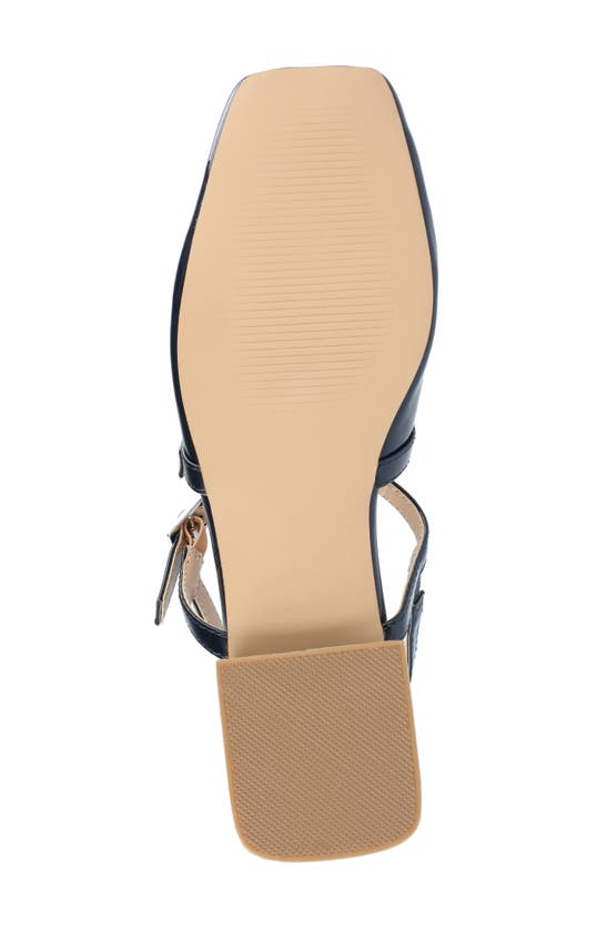 Shop Journee Collection Gretchenn Slingback Mary Jane Pump In Navy