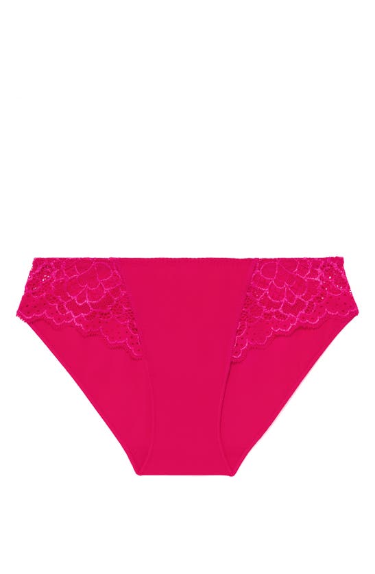 Shop Simone Perele 'caresse' Bikini In Teaberry Pink