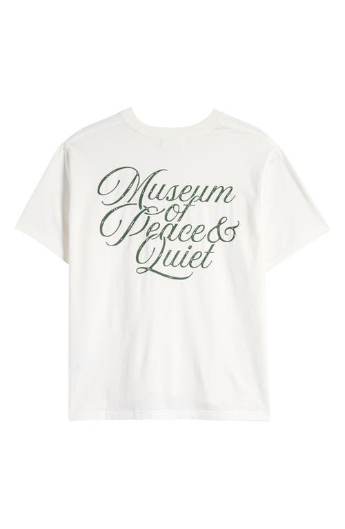 MUSEUM OF PEACE AND QUIET MUSEUM OF PEACE & QUIET SCRIBE LOGO GRAPHIC T-SHIRT 