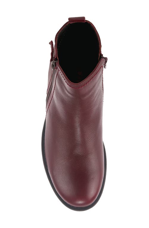 Spring Step Oziel Bootie In Bordeaux Leather