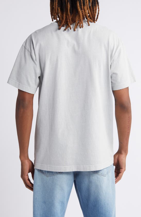 Shop Carhartt Nelson Oversize Logo Patch T-shirt In Sonic Silver Garmen