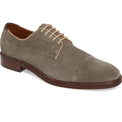 Johnston & Murphy Warner Cap Toe Derby- Grey