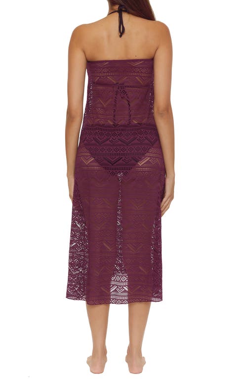 Shop Becca Color Play Multifit Cover-up Skirt In Aubergine