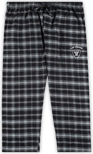 Women's Concepts Sport Black Las Vegas Raiders Plus Size Badge T-Shirt &  Flannel Pants Sleep Set